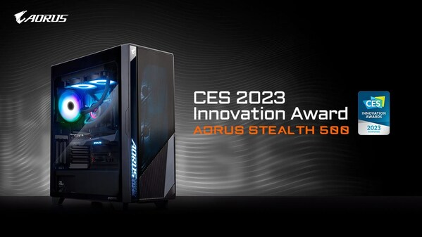 GIGABYTE AORUS STEALTH 500 Computer Assembly Kit Honored with CES 2023 Innovation Award