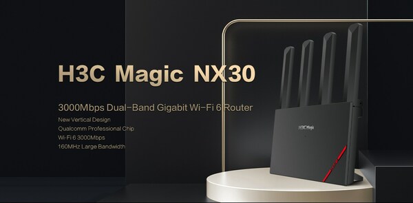 H3C Magic NX30 dual-band 3000Mbps Wi-Fi6 router is to be released
