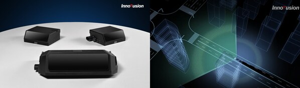Innovusion高性能主视与侧视雷达组合，车周全方位感知方案