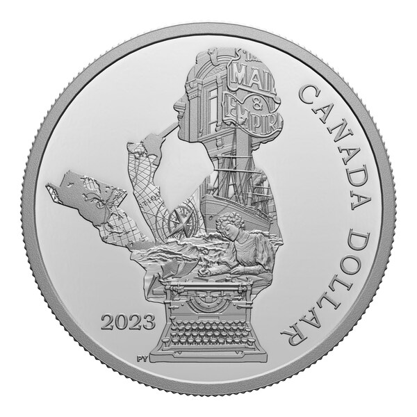 Royal Canadian Mint, 선구자 여성 저널리스트 캐슬린 '킷' 콜먼을 기념하여 2023년 프루프 은화에 과도기적 초상을 도입하다