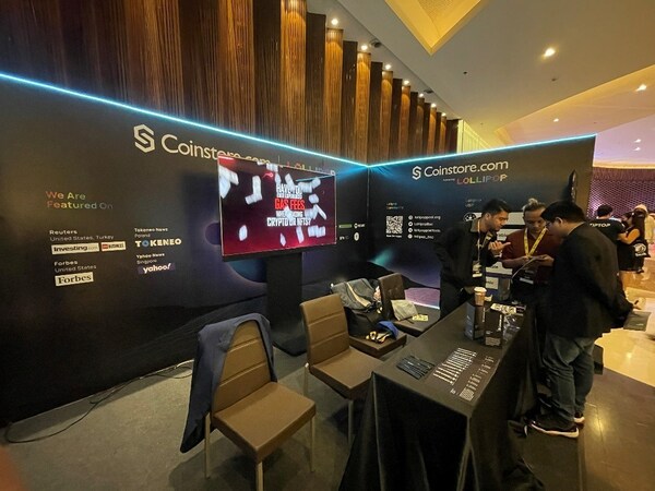 LOLLIPOP booth in partnership with Coinstore