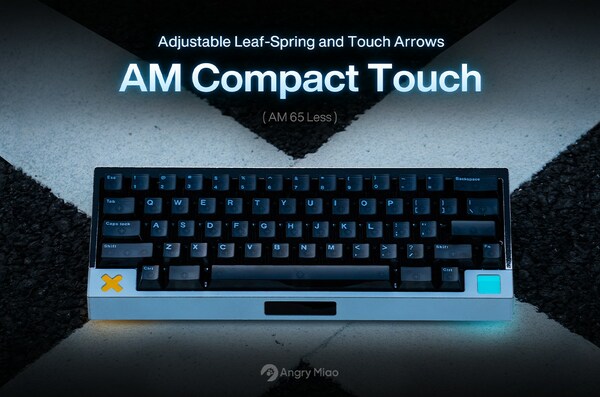  Two-Stage Adjustable Leaf-Spring with Arrow Keys Touch Panel Mechanical Keyboard