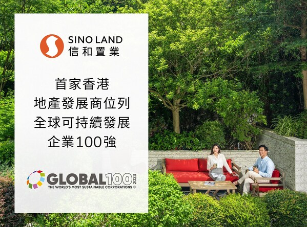 信和集團成為首家香港地產發展商位列全球可持續發展企業100強。