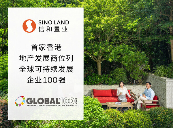 信和集团成为首家香港地产发展商位列全球可持续发展企业100强。