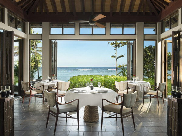 Beachfront restaurant at The Ritz-Carlton, Bali