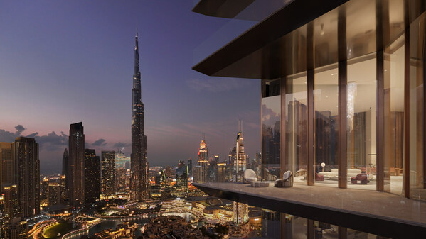 The architectural masterpiece that will be Baccarat Hotel & Residences Dubai will offer uninterrupted views of the Burj Khalifa. (Photo Credits: Baccarat Hotel & Residences)