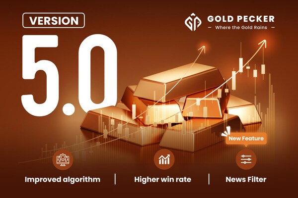 Gold Pecker Versi 5.0 - Algoritma BARU & lebih baik dengan "built-in News Filter". EA yang dirancang khusus untuk "gold scalping" XAUUSD.