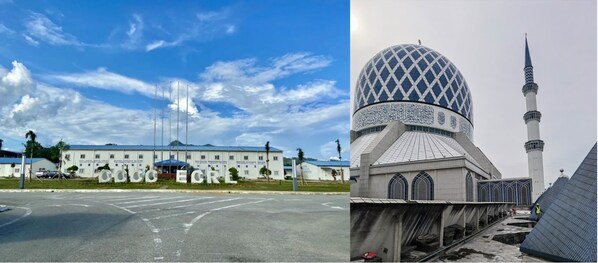 ECRL project in Malaysia & Blue Mosque in Malaysia