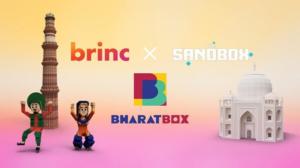 The Sandbox, in a joint venture with Brinc, launches BharatBox cultural metaverse hub featuring high-profile artists and brands from India