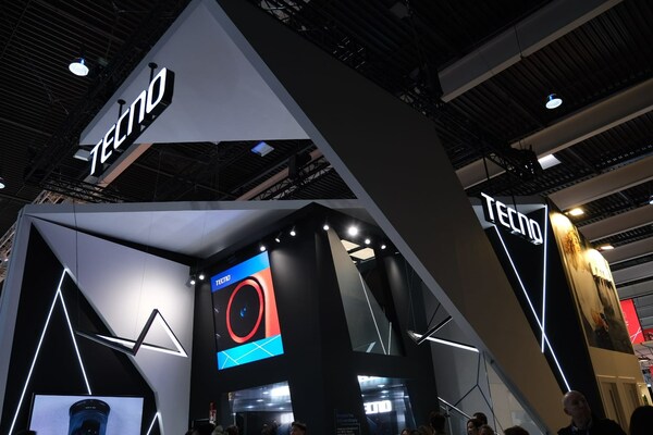 TECNO’s booth on the brand’s debut at MWC Barcelona 2023.