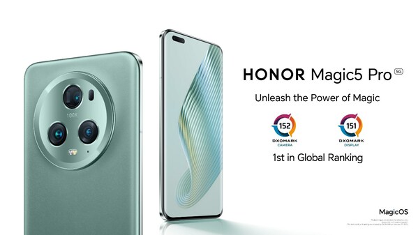 HONOR Magic5 Pro đứng đầu bảng xếp hạng camera và màn hình của DXOMARK