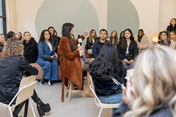 SHEIN Campus Ambassadors engage in a roundtable discussion at SHEIN Headquarters on Saturday, February 25, 2023.