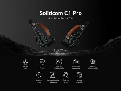 HollylandがSolidcom C1 Proを発表――世界初の無線デュアルマイクENCインターコムヘッドセットシステム