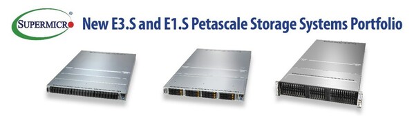 Supermicro推出搭载跨多产品系列的EDSFF E3.S和E1.S存储驱动器的All-Flash服务器，进一步扩展密集型I/O工作负载专用储存解决方案阵容