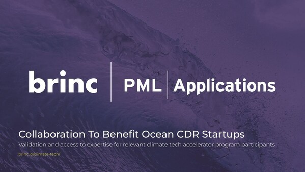 Brinc x PML Applications Commence Strategic Collaboration to Aid Ocean Carbon Dioxide Removal Startups