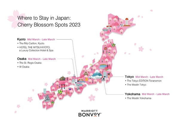 MARRIOTT BONVOY HOTELS CELEBRATE THE FLOWERING OF CHERRY BLOSSOMS HERALDING THE JOYOUS ARRIVAL OF SPRINGTIME IN JAPAN