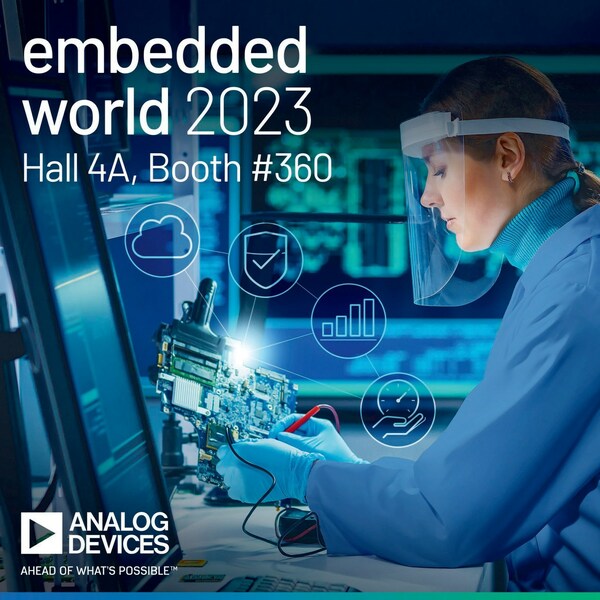 ADI於embedded world 2023展示智慧解決方案，協助加速實現永續發展