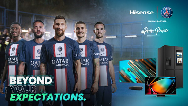Hisense menandakan perkongsian tahun ketiga dengan Paris Saint-Germain