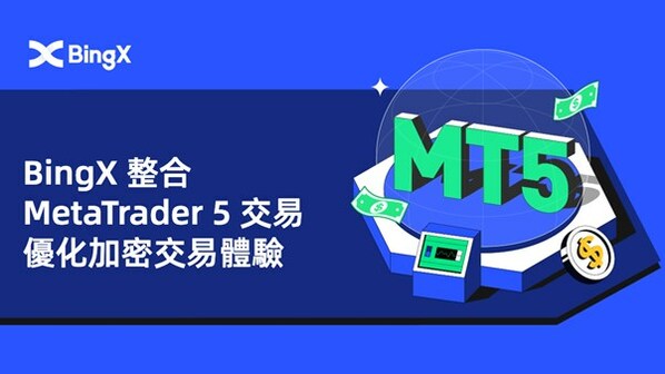 BingX提供MetaTrader 5交易，優化加密交易體驗