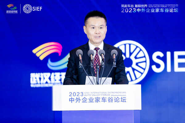 IBM大中华区董事长、总经理陈旭东。图片来源：2023中外企业家车谷论坛