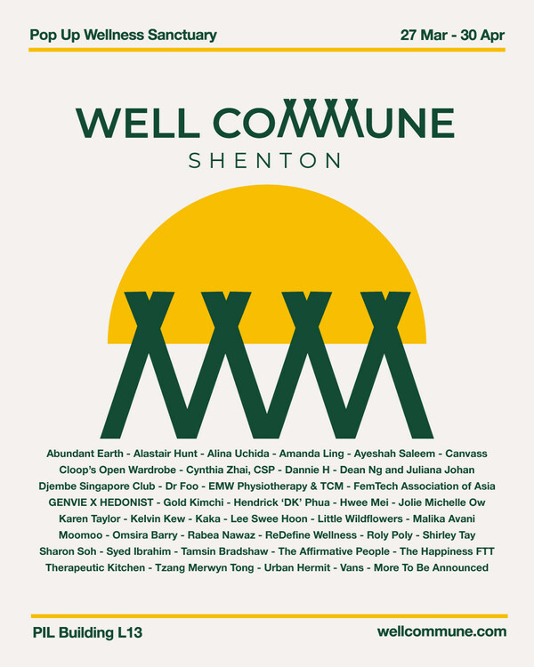 Well Commune: Shenton Is The New Wellness Space For All from 27th March to 30 April 2023