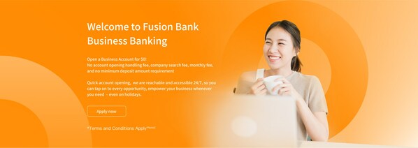 Fusion Bank 正式推出商業銀行服務，為本地中小企提供靈活方便的網上銀行服務，助力中小企拓展業務。