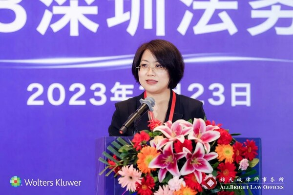 威科集团全球增长市场副总裁、中国董事总经理 王志霆女士