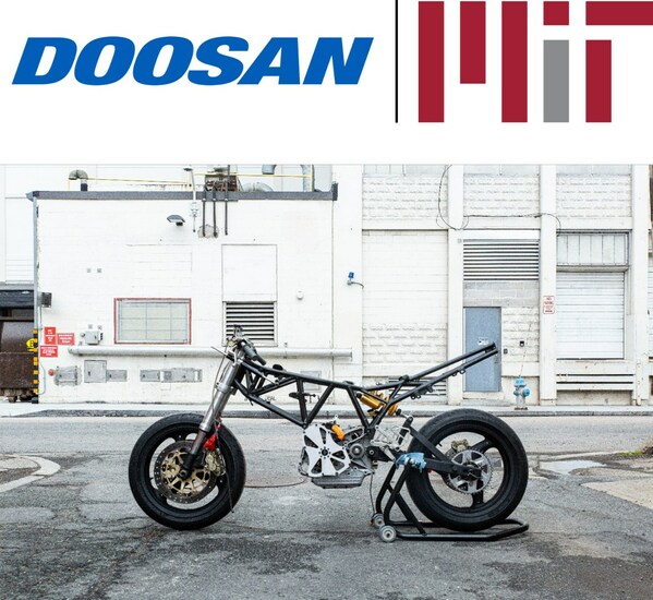 MIT’s Electric Vehicle Team partners with Doosan Mobility Innovation (DMI) to create one of the first ever open-source, hydrogen-fuel-cell powered motorcycles.