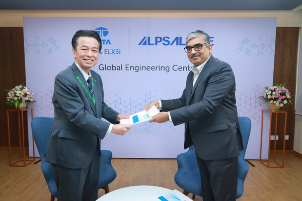 Mr Hideo Izumi, Alps Alpine's Chief Technology Officer and Mr Manoj Raghavan, MD and CEO, Tata Elxsi