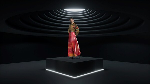 虛擬模特兒Eve演繹Claudia Wang秋冬系列2023