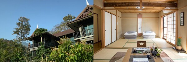 左：泰国清迈“度假小屋”；右：日本京都“传统公寓”
