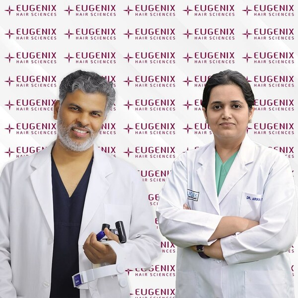 Dr. Pradeep Sethi, Chairman , Eugenix Hair Sciences & Dr. Arika Bansal, Managing Director, Eugenix Hair Sciences