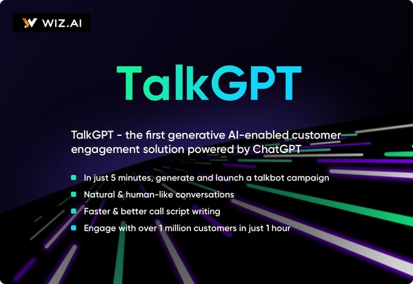 WIZ.AI가 아세안 최초의 생성형 AI 지원 옴니채널 고객 참여 솔루션인 TalkGPT를 출시했다.