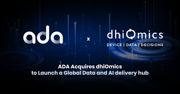 ADA Acquires dhiOmics to Launch a Global Data and AI delivery hub