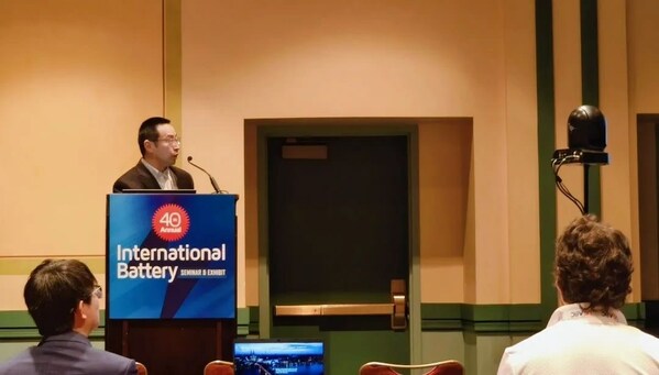 Dr.John Liu presented REPT BATTERO's advanced technology