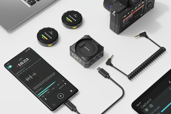 音の未来に触れる： サラモニック、タッチスクリーン2.4GHzワイヤレススマートマイク「blinkme」を発表