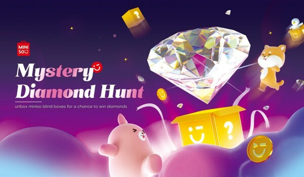 Discover the unknown, join the #MysteryDiamondHunt with MINISO Blind Boxes