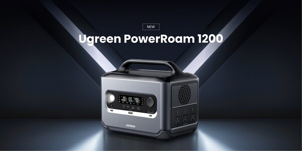 LiFePO4 Battery, 1.5H Fast Charge, 2x 1200W AC Output, Solar Generator for Outdoor Camping/Home Backup/RV.