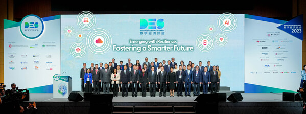 Asia’s flagship innovation and technology event Digital Economy Summit 2023, which is jointly organised by the HKSAR Government and Cyberport, kicked off today at the Hong Kong Convention and Exhibition Centre.