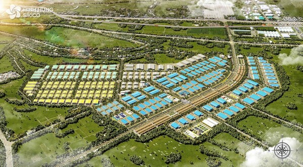 越南平福省明興SIKICO工業園區第一期總面積為655公頃（ 6,550,000平方米）