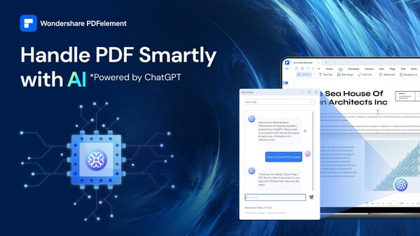 PDFelement Breaks Ground as the First PDF Editing Software to Connect with OpenAI's ChatGPT, Unveiling Powerful AI-Powered Features