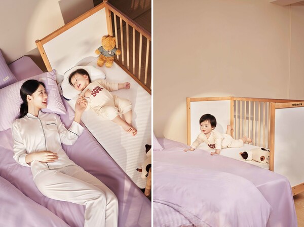 护童母婴双护婴儿床-拼接床模式