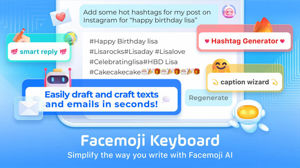 Simplify the way you write with Facemoji AI
