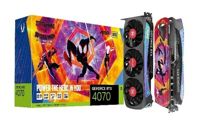 ZOTAC GAMING GEFORCE RTX 4070 AMP AIRO SPIDER-MAN™：アクロス・ザ・スパイダーバース・バンドル（ACROSS THE SPIDER-VERSE BUNDLE）