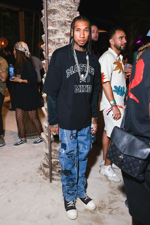 Tyga at SHEIN's Zeuphoria After Party at the Zenyara Estate during weekend two of Coachella on April 22nd, 2023.