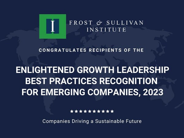 Frost & Sullivan Institute Announces the Launch of the 2023 Enlightened Growth Leadership Awards for Emerging Companies to Recognize Companies Driving a Sustainable Future