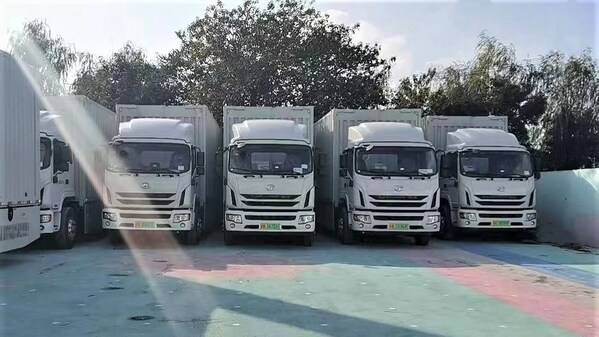 DHL快递中国区氢能源卡车车队正式投入运营