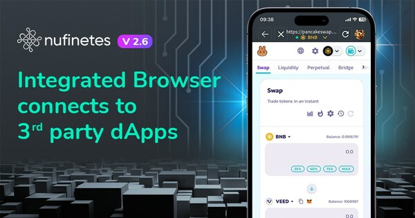 Nufinetes Digital Wallet Adds Integrated Browser to Easily Connect to Crypto Apps