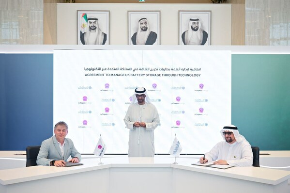 Octopus Energy Group and Masdar sign agreement to develop and manage UK battery storage