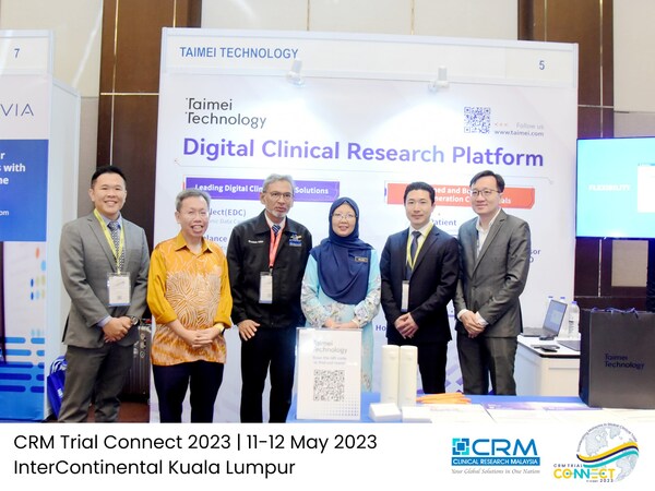CRM Trial Connect 2023: Minister of Health Malaysia, Dr. Zaliha Mustafa visits Taimei Technology's booth